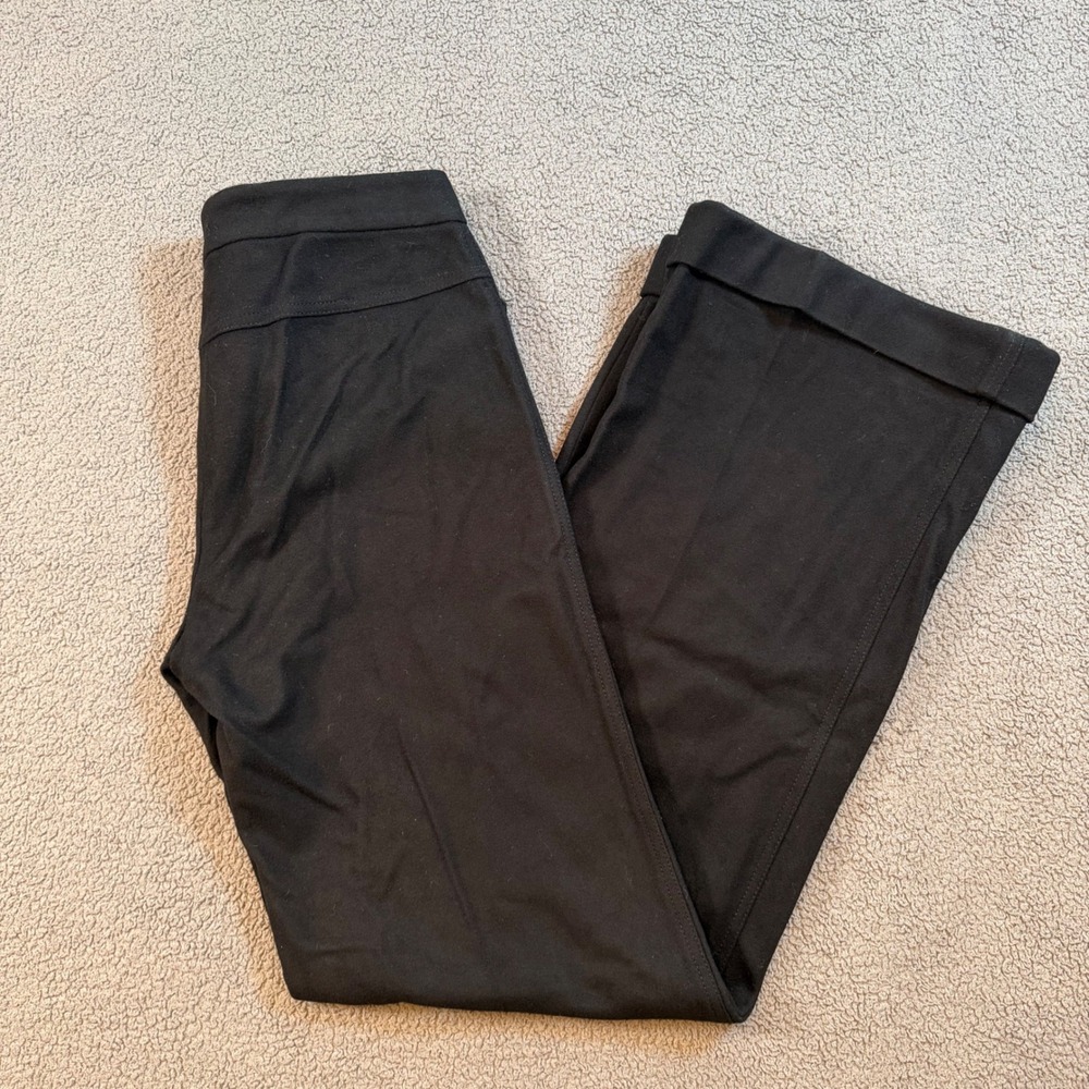 J.Crew Black Wool Cashmere Blend Wide Leg Cuffed Trousers Pants Size T6 RN77388